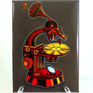 EMEK Pop Art Print Refrigerator Magnet Phonograph
